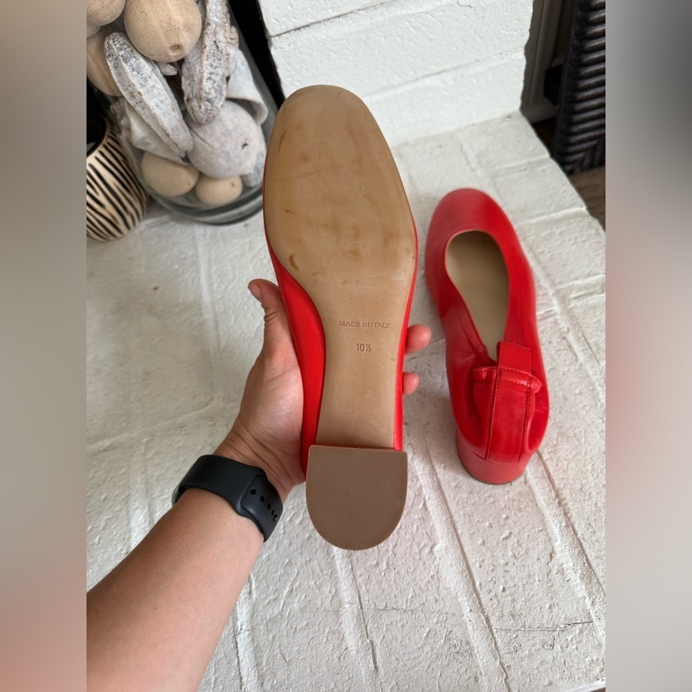 EVERLANE Pump Heel In Narrow Fit Coral Red Size 10.5 NWT - Picture 7 of 8
